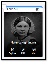 The entity card for Florence Nightingale